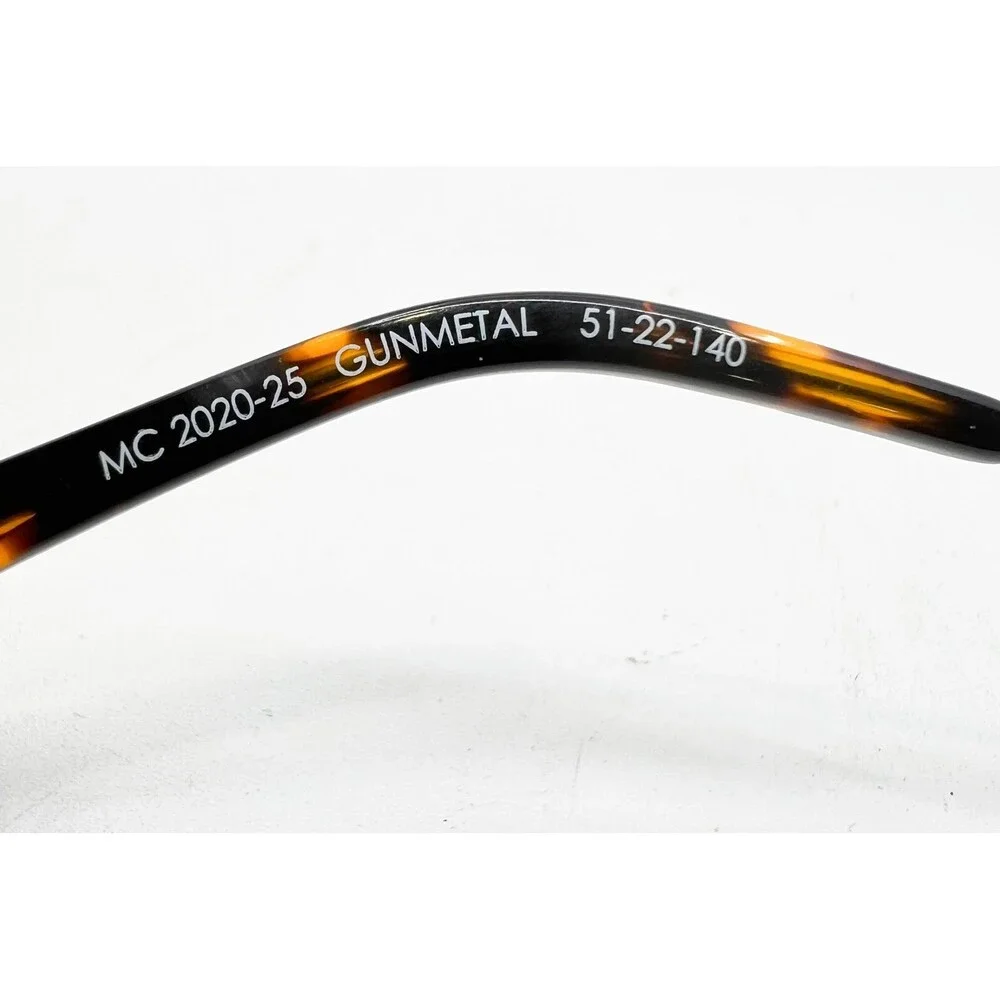 MC 2020-25 Eyeglasses Mens Gunmetal Semi-Rimless Double Bridge 51-22-140